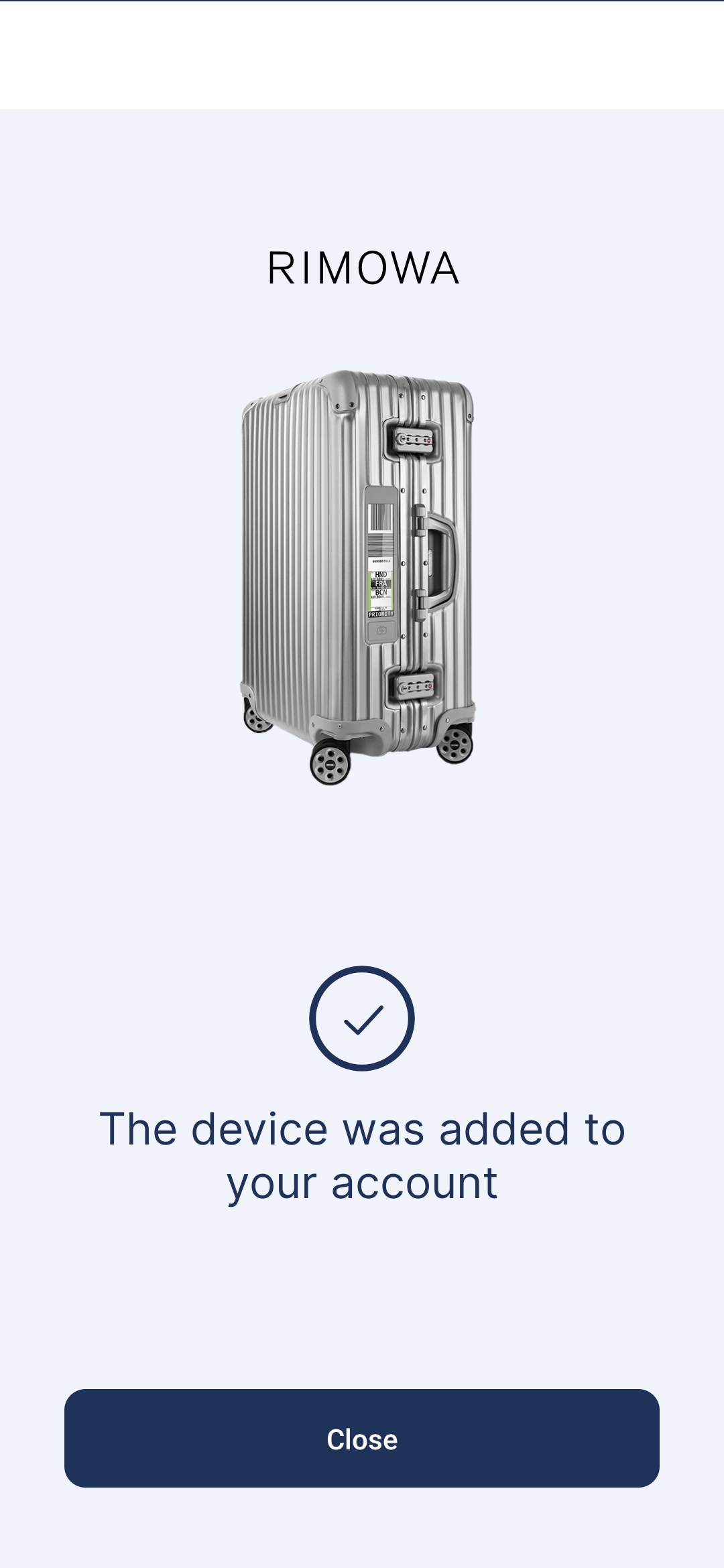 Rimowa store register online