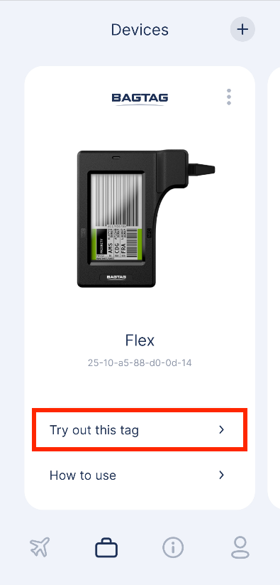 How to clear the BAGTAG Flex display – BAGTAG